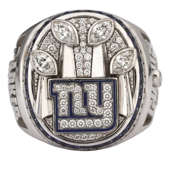 2011 New York Giants Super Bowl XLVI Championship Player Ring With Original Presentation Box